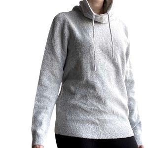 Frank+ Oak- Grey cowl neck cozy sweater, grey S